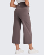 G4Free Activewear - EverGoing Maternity Capris Cropped Yoga Pants 21'' -GF25J307AA-S-GF25J307AB-M-GF25J307AC-L-GF25J307AD-XL-GF25J307AE-XXL
