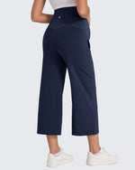 G4Free Activewear - EverGoing Maternity Capris Cropped Yoga Pants 21'' -GF25J307AA-S-GF25J307AB-M-GF25J307AC-L-GF25J307AD-XL-GF25J307AE-XXL