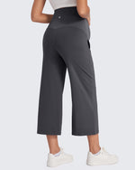 G4Free Activewear - EverGoing Maternity Capris Cropped Yoga Pants 21'' -GF25J307AA-S-GF25J307AB-M-GF25J307AC-L-GF25J307AD-XL-GF25J307AE-XXL