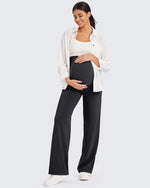 G4Free Activewear - EverGoing Maternity Stretch Wide Leg Pants -GF24J289AA-S-GF24J290AA-S-GF24J291AA-S-GF24J289AB-M-GF24J290AB-M
