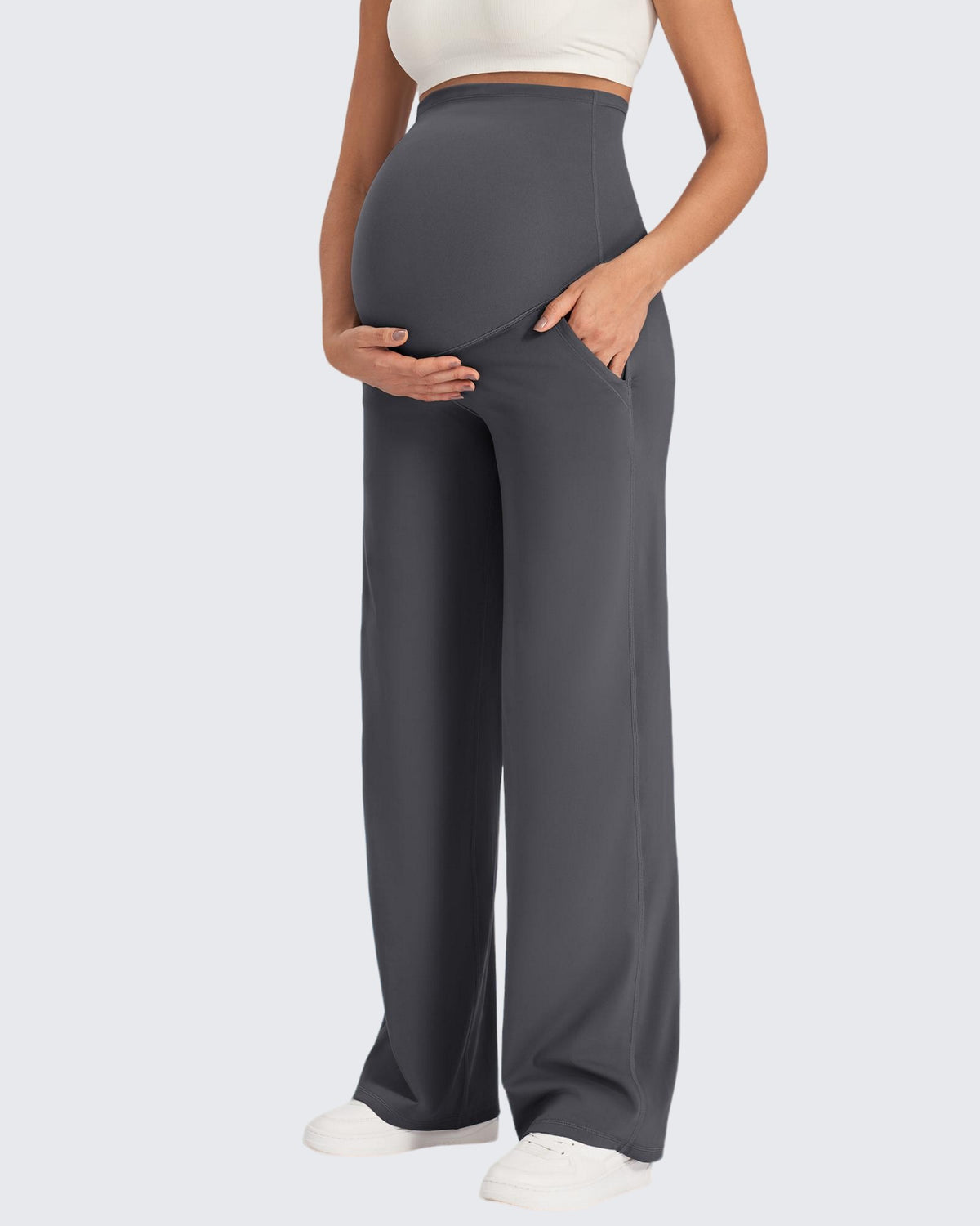 G4Free Activewear - EverGoing Maternity Stretch Wide Leg Pants -GF24J289AA-S-GF24J290AA-S-GF24J291AA-S-GF24J289AB-M-GF24J290AB-M