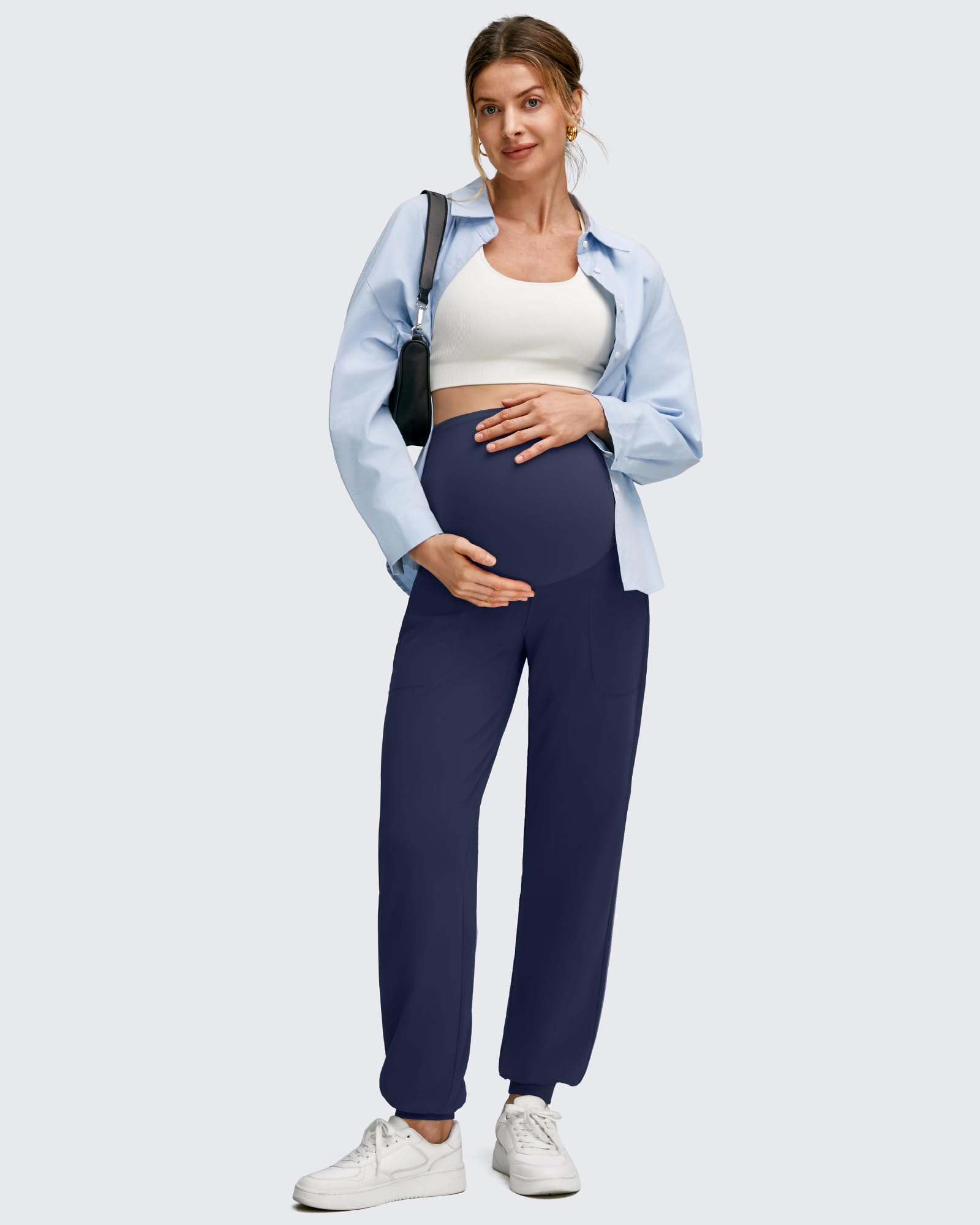 G4Free Activewear - EverGoing Maternity Workout Over The Belly Joggers -GF25DY616AF-XS-GF25DY617AF-XS-GF25DY618AF-XS-GF25DY616AA-S-GF25DY617AA-S