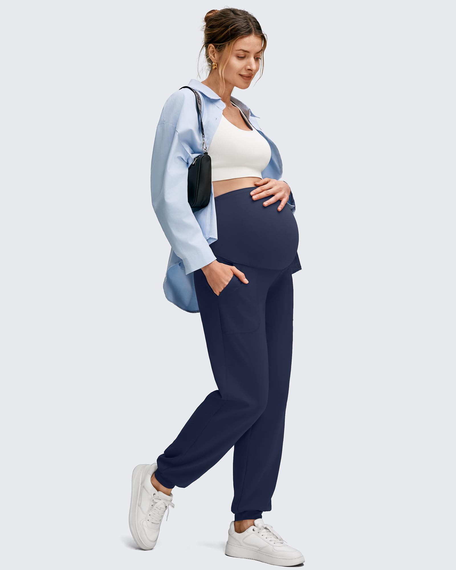 G4Free Activewear - EverGoing Maternity Workout Over The Belly Joggers -GF25DY616AF-XS-GF25DY617AF-XS-GF25DY618AF-XS-GF25DY616AA-S-GF25DY617AA-S