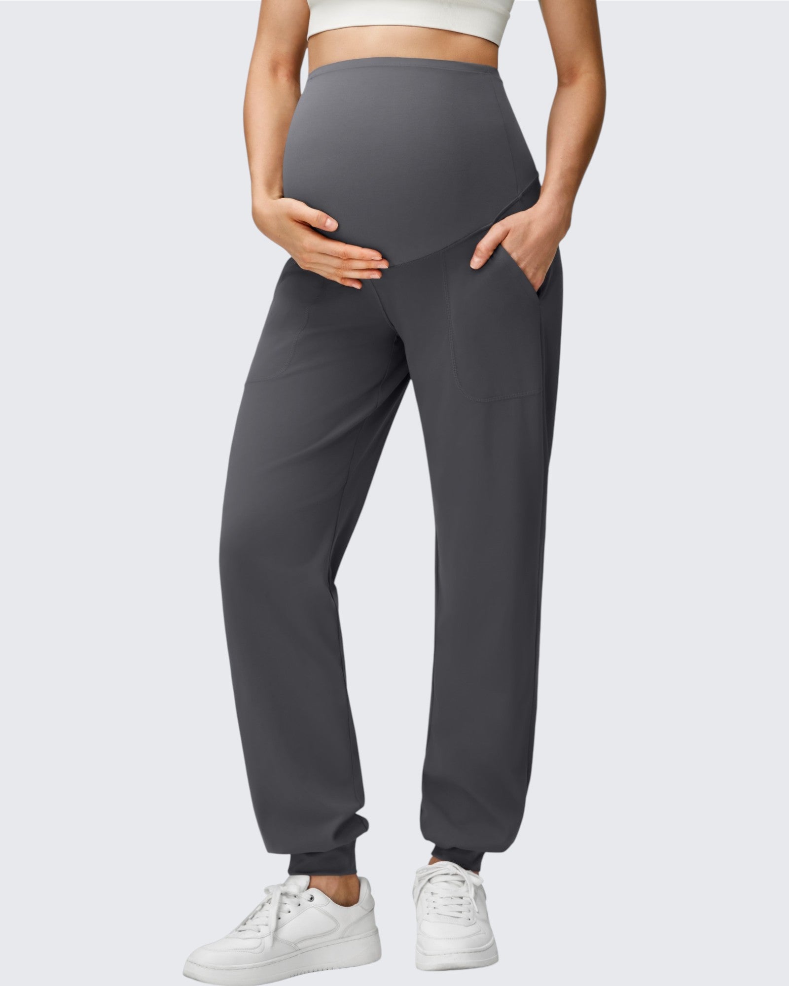 G4Free Activewear - EverGoing Maternity Workout Over The Belly Joggers -GF25DY616AF-XS-GF25DY617AF-XS-GF25DY618AF-XS-GF25DY616AA-S-GF25DY617AA-S