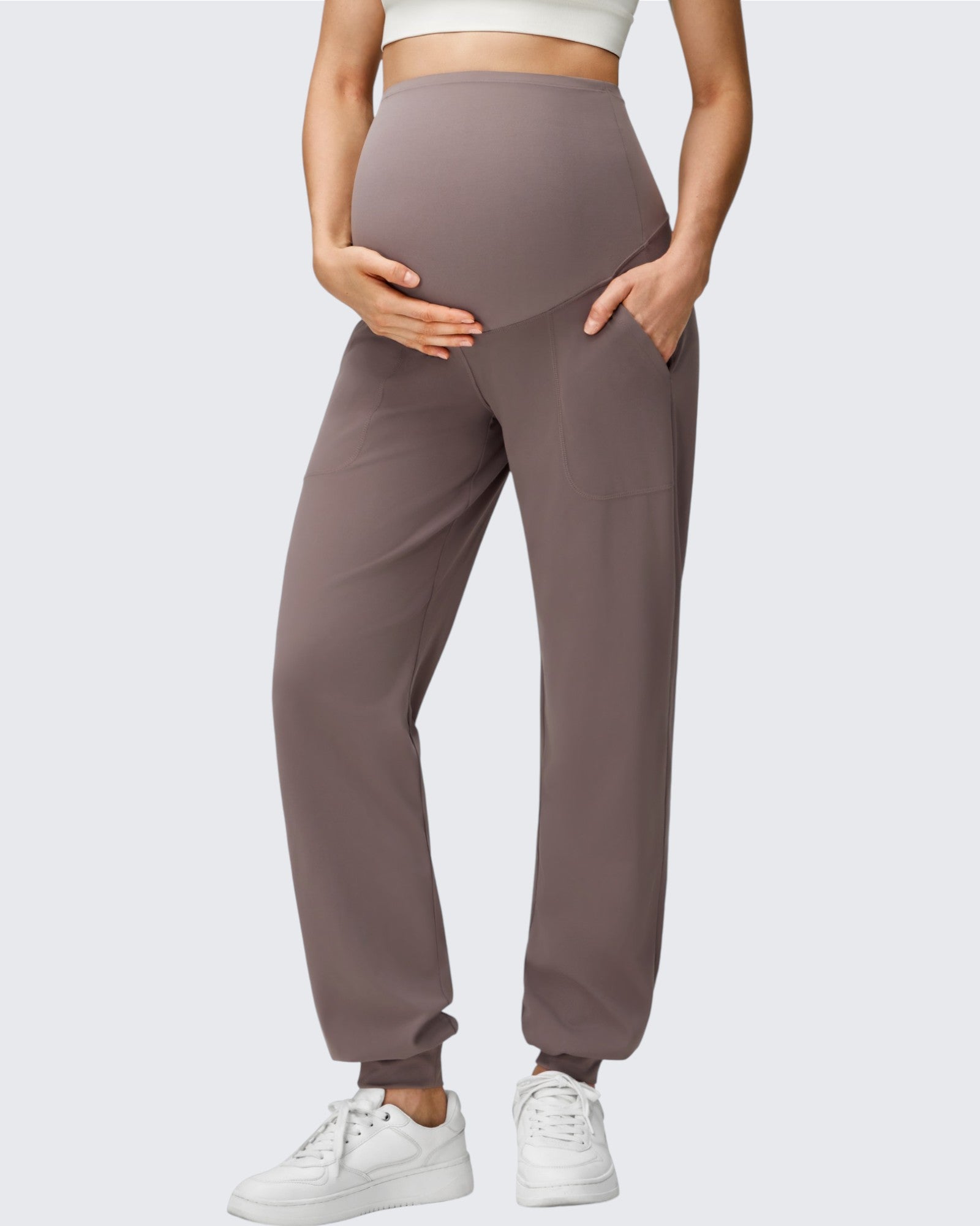 G4Free Activewear - EverGoing Maternity Workout Over The Belly Joggers -GF25DY616AF-XS-GF25DY617AF-XS-GF25DY618AF-XS-GF25DY616AA-S-GF25DY617AA-S