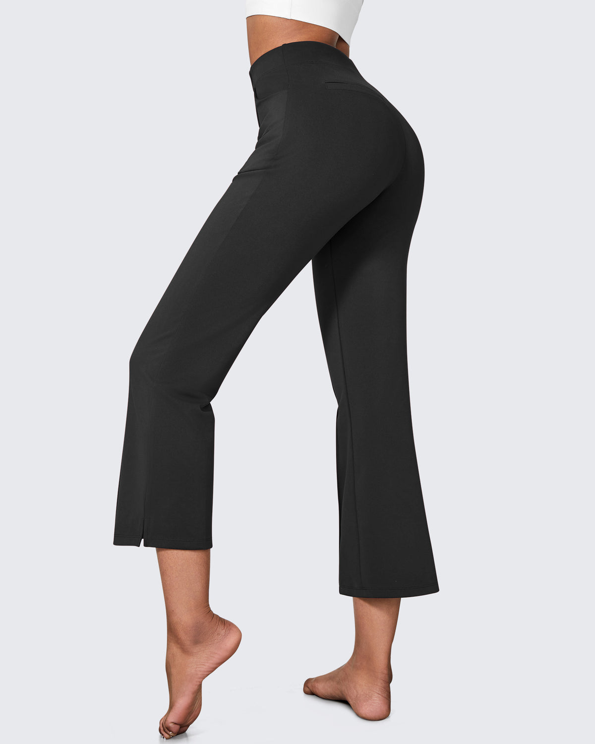 G4Free Activewear - EverGoing Stretch Mid-Waist Flare Business Casual Pants -GF24A212AA-S-GF22A081AA-S-GF24A213AA-S-GF24A212AB-M-GF22A081AB-M
