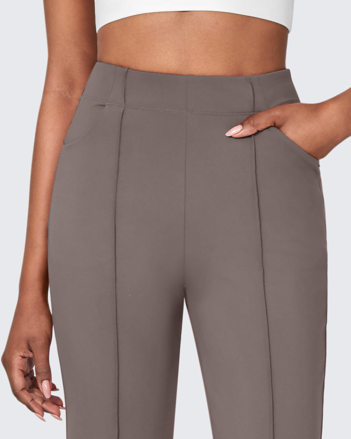 G4Free Activewear - EverGoing Stretch Mid-Waist Flare Business Casual Pants -GF24A212AA-S-GF22A081AA-S-GF24A213AA-S-GF24A212AB-M-GF22A081AB-M