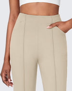 G4Free Activewear - EverGoing Stretch Mid-Waist Flare Business Casual Pants -GF24A212AA-S-GF22A081AA-S-GF24A213AA-S-GF24A212AB-M-GF22A081AB-M