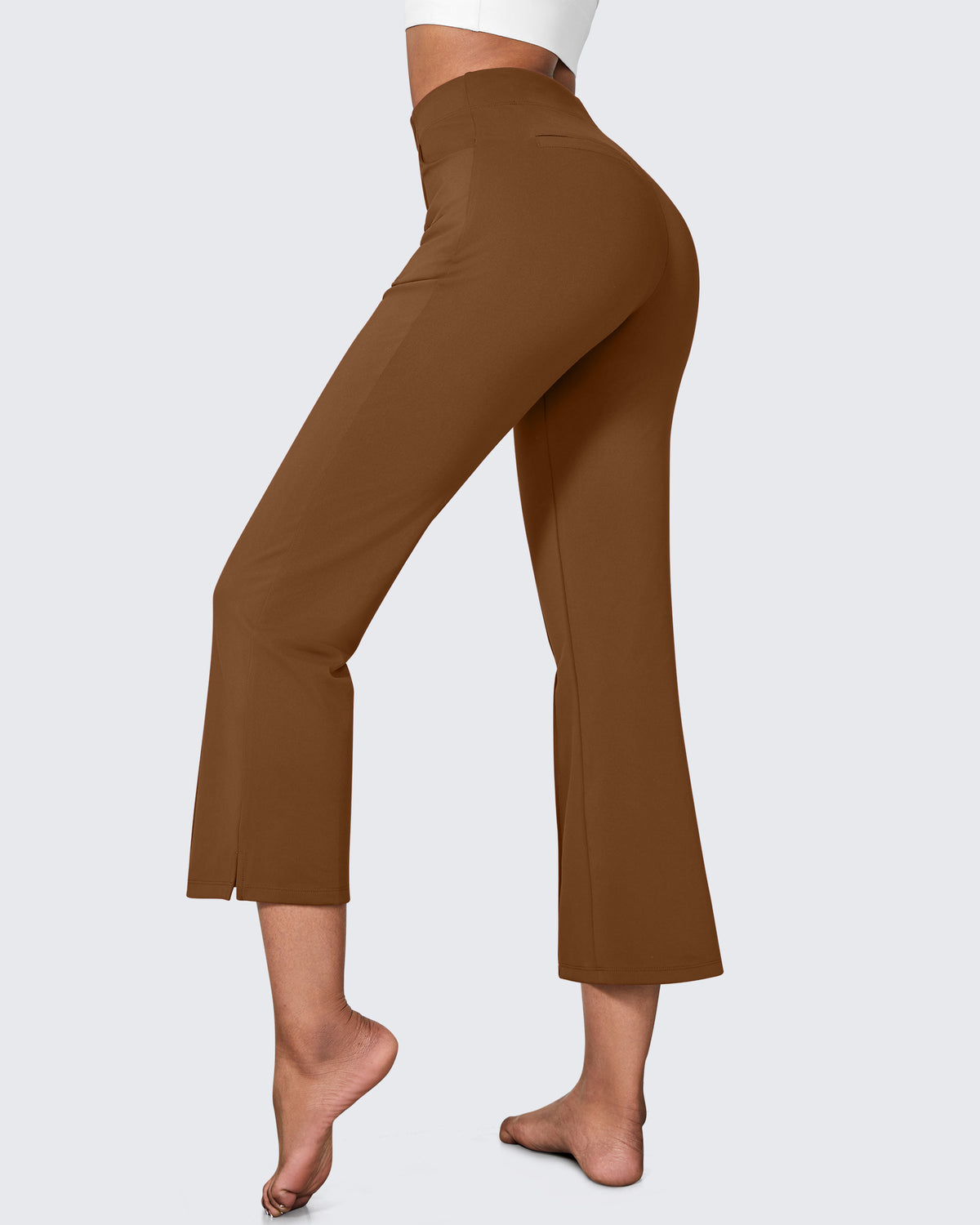 G4Free Activewear - EverGoing Stretch Mid-Waist Flare Business Casual Pants -GF24A212AA-S-GF22A081AA-S-GF24A213AA-S-GF24A212AB-M-GF22A081AB-M