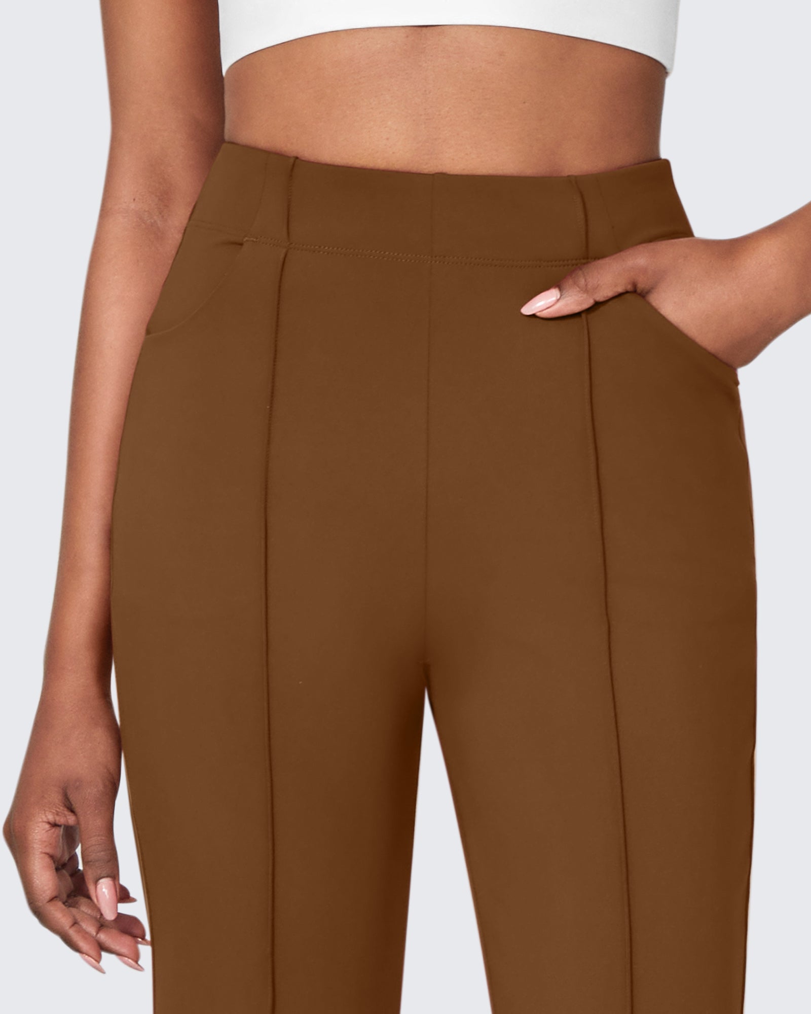 G4Free Activewear - EverGoing Stretch Mid-Waist Flare Business Casual Pants -GF24A212AA-S-GF22A081AA-S-GF24A213AA-S-GF24A212AB-M-GF22A081AB-M