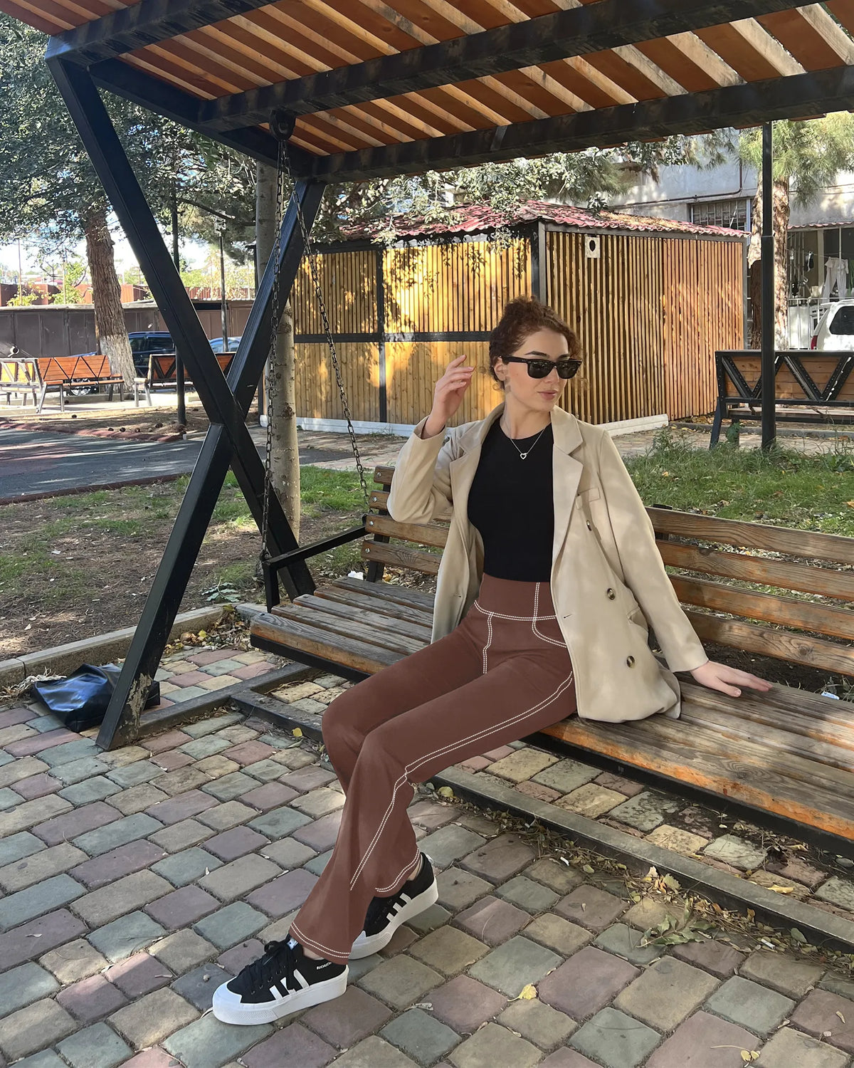 G4Free Activewear - EverGoing Stretchy High-Waisted Multiple Flare Work Pants -GF23A168AA-S-GF22A071AA-S-GF23A169AA-S-GF23A168AB-M-GF22A071AB-M