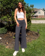 G4Free Activewear - EverGoing Wide Leg High-Waist Casual Pants 31 -GF22D061AF-XS-GF22D061AA-S-GF22D061AB-M-GF22D061AC-L-GF22D061AD-XL
