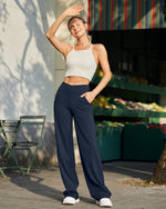 G4Free Activewear - EverGoing Wide Leg High-Waist Casual Pants 33 -GF23D171CA-S-GF23D171CB-M-GF23D171CC-L-GF23D171CD-XL-GF23D171CE-XXL