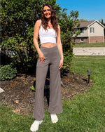 G4Free Activewear - EverGoing Wide Leg High-Waist Casual Pants Regular -GF22D061AF-XS-GF22D061AA-S-GF22D061AB-M-GF22D061AC-L-GF22D061AD-XL