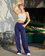 G4Free Activewear - EverGoing Wide Leg High-Waist Casual Pants Regular -GF22D061AF-XS-GF22D061AA-S-GF22D061AB-M-GF22D061AC-L-GF22D061AD-XL