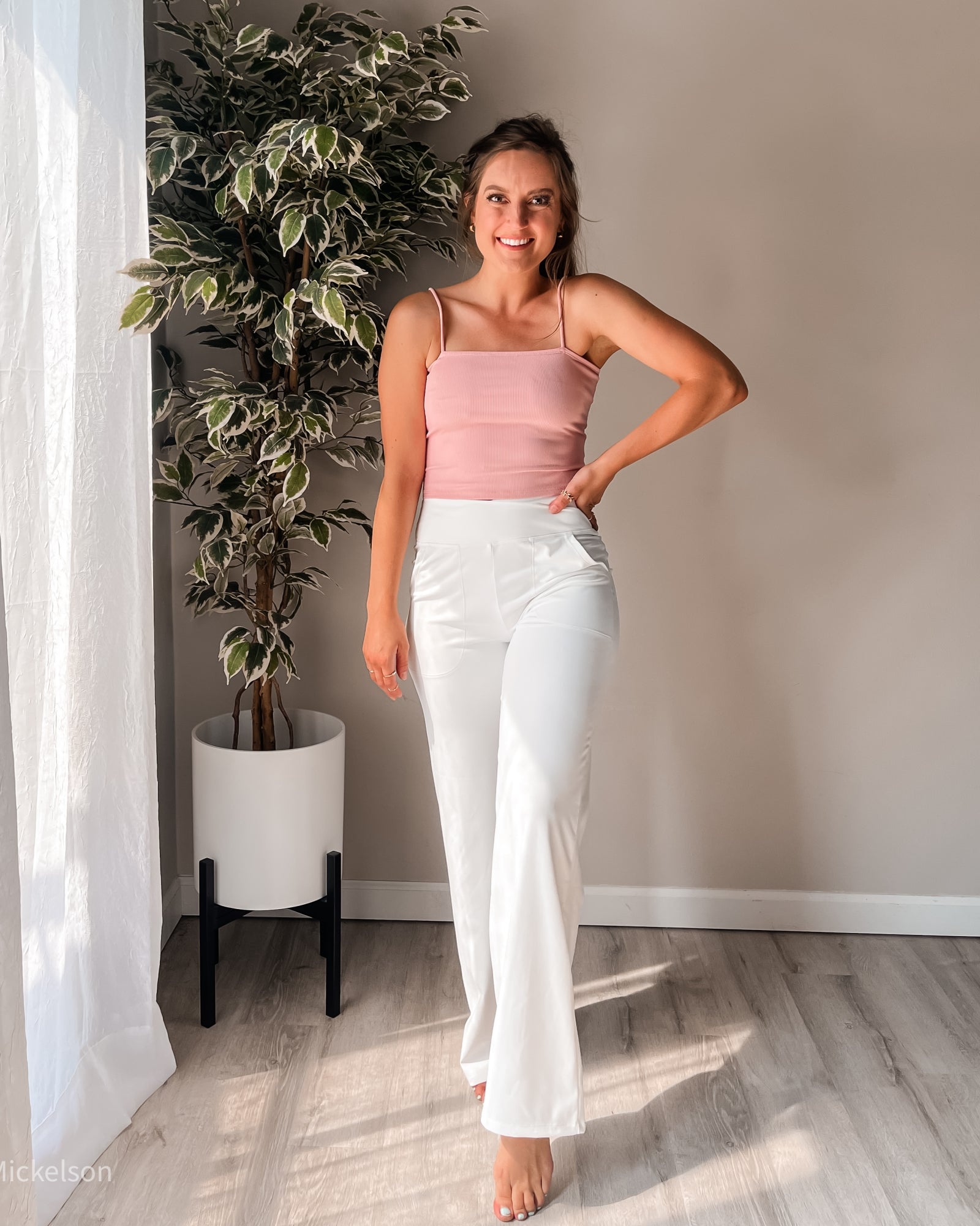 G4Free Activewear - EverGoing Wide Leg High-Waist Casual Pants Regular -GF22D061AF-XS-GF22D061AA-S-GF22D061AB-M-GF22D061AC-L-GF22D061AD-XL