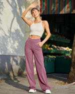 G4Free Activewear - EverGoing Wide Leg High-Waist Casual Pants Tall -GF23D171CA-S-GF23D171CB-M-GF23D171CC-L-GF23D171CD-XL-GF23D171CE-XXL