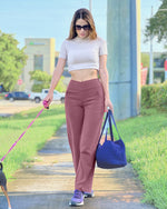 G4Free Activewear - EverGoing Wide Leg High-Waist Casual Pants Tall -GF23D171CA-S-GF23D171CB-M-GF23D171CC-L-GF23D171CD-XL-GF23D171CE-XXL