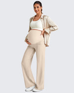 G4Free Activewear - EverGoing Wide Leg Pockets Front Pleats Maternity -GF25JY414AA-S-GF25JY449AA-S-GF25JY450AA-S-GF25JY414AB-M-GF25JY449AB-M