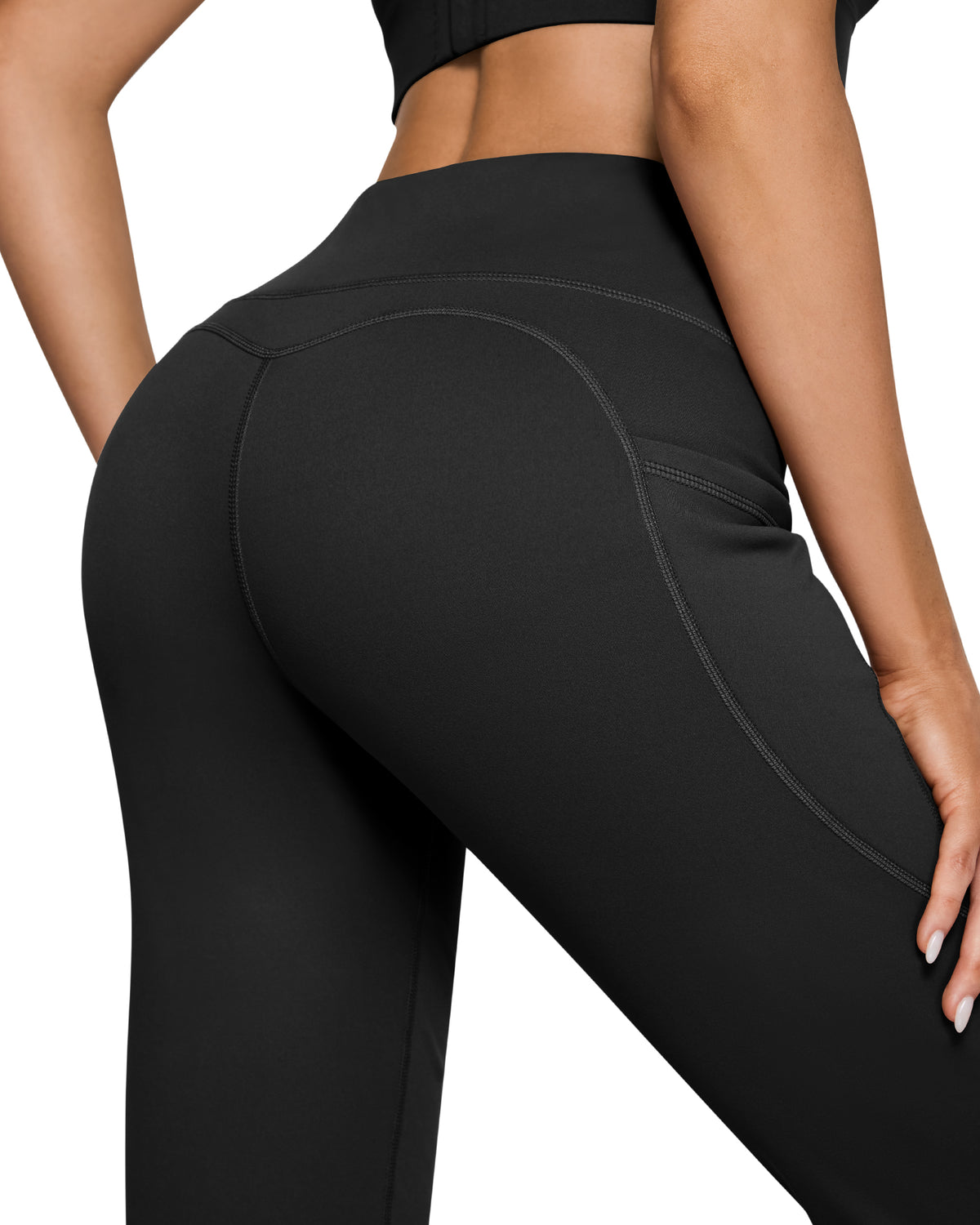 G4Free Activewear - Fleece Lined High-Waist Casual Flare Pants -GF23A204AA-S-GF23A166AA-S-GF23A205AA-S-GF23A204AB-M-GF23A166AB-M