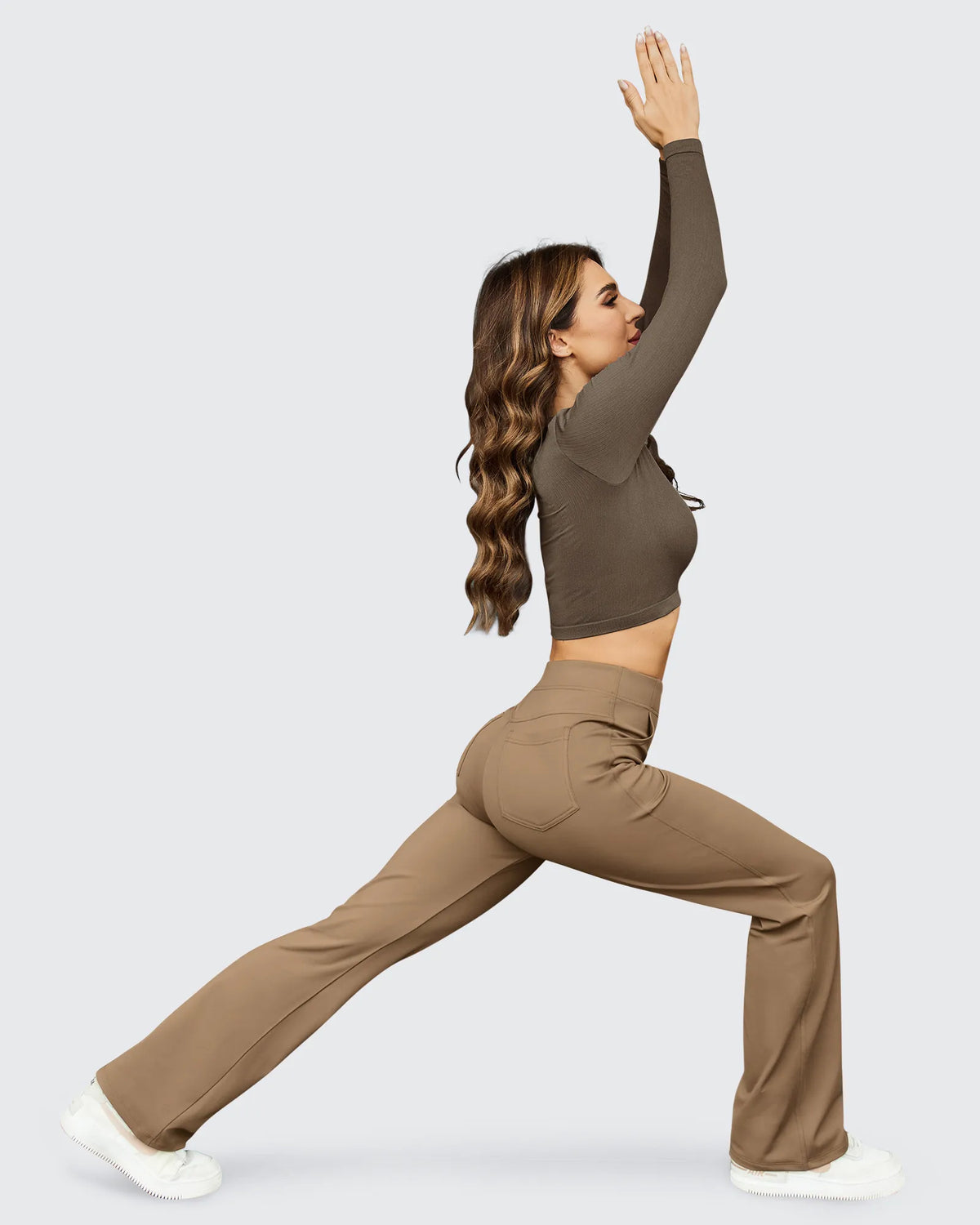 G4Free Activewear - Fleece Lined High-Waist Flare Work Pants -GF23A192AA-S-GF23A167AA-S-GF23A193AA-S-GF23A192AB-M-GF23A167AB-M