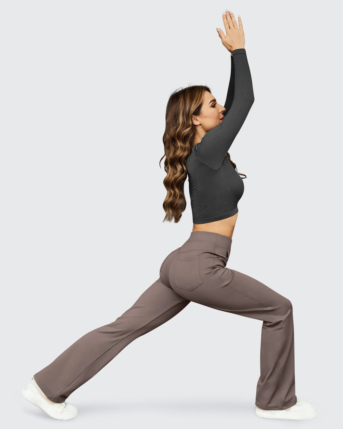 G4Free Activewear - Fleece Lined High-Waist Flare Work Pants -GF23A192AA-S-GF23A167AA-S-GF23A193AA-S-GF23A192AB-M-GF23A167AB-M