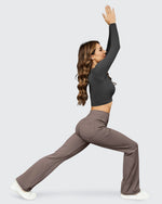 G4Free Activewear - Fleece Lined High-Waist Flare Work Pants -GF23A192AA-S-GF23A167AA-S-GF23A193AA-S-GF23A192AB-M-GF23A167AB-M