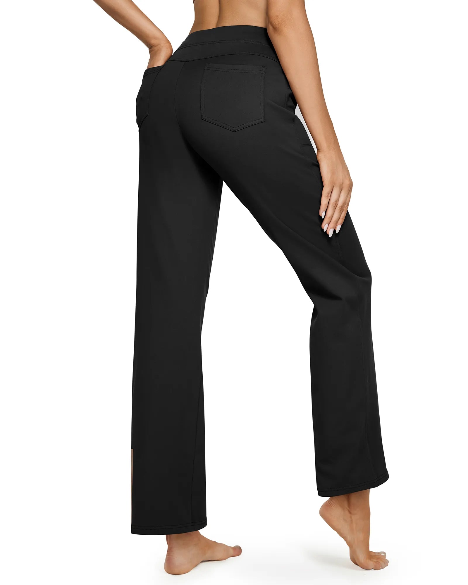 G4Free Activewear - Fleece Lined High-Waist Flare Work Pants -GF23A192AA-S-GF23A167AA-S-GF23A193AA-S-GF23A192AB-M-GF23A167AB-M
