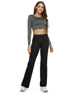 G4Free Activewear - Fleece Lined High-Waist Flare Work Pants -GF23A192AA-S-GF23A167AA-S-GF23A193AA-S-GF23A192AB-M-GF23A167AB-M