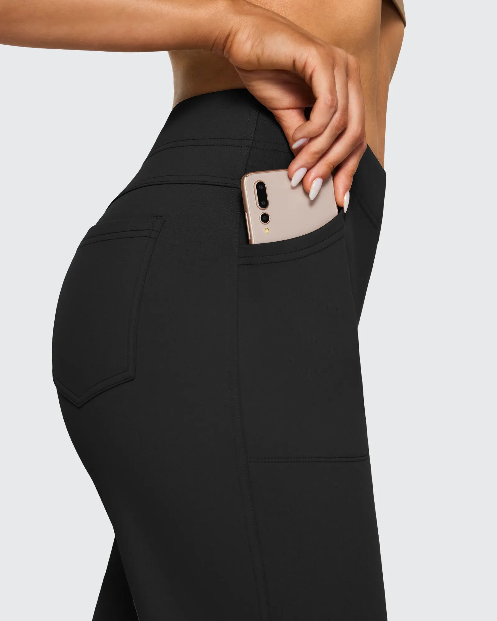 G4Free Activewear - Fleece Lined High-Waist Flare Work Pants -GF23A192AA-S-GF23A167AA-S-GF23A193AA-S-GF23A192AB-M-GF23A167AB-M