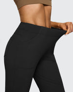 G4Free Activewear - Fleece Lined High-Waist Flare Work Pants -GF23A192AA-S-GF23A167AA-S-GF23A193AA-S-GF23A192AB-M-GF23A167AB-M