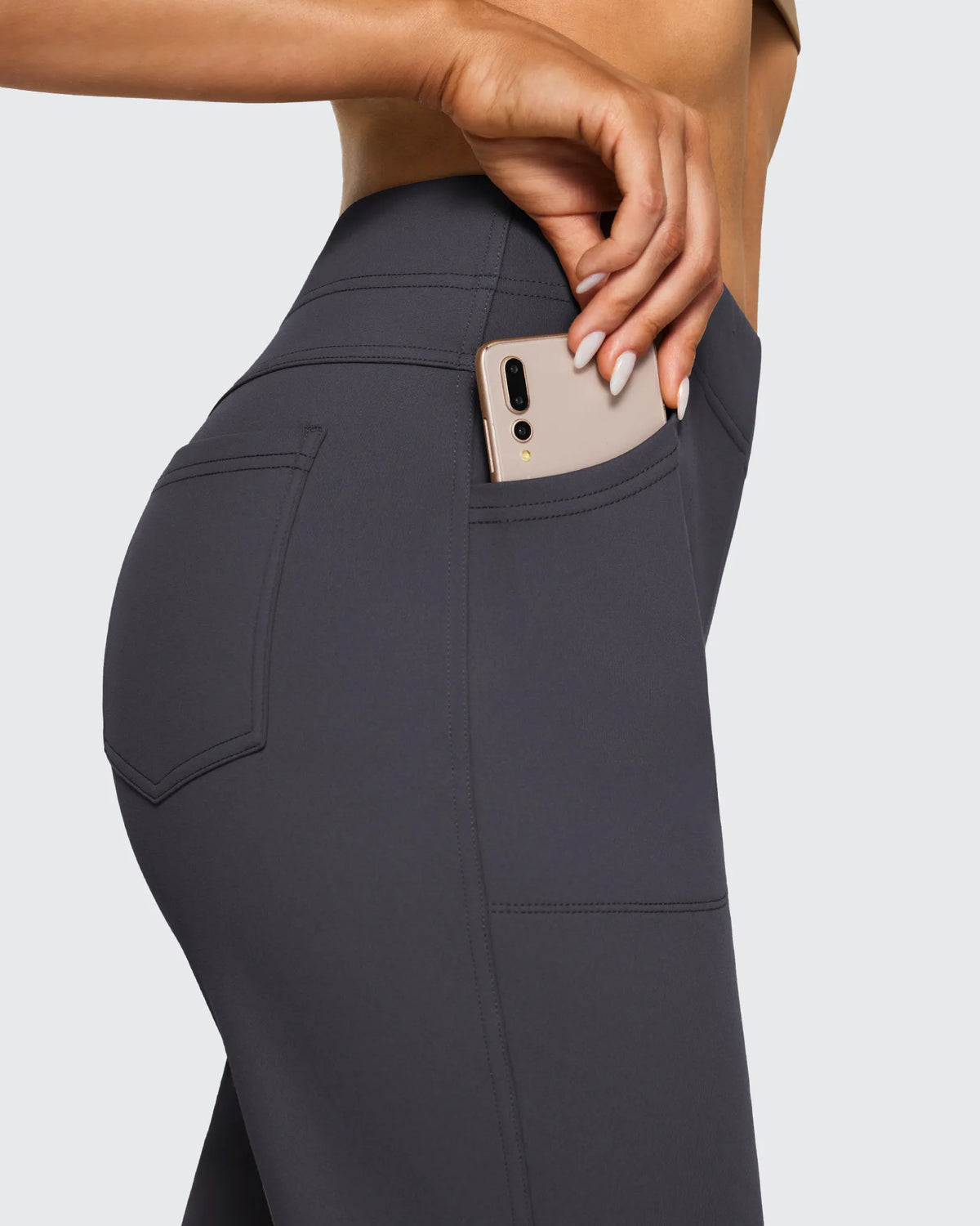 G4Free Activewear - Fleece Lined High-Waist Flare Work Pants -GF23A192AA-S-GF23A167AA-S-GF23A193AA-S-GF23A192AB-M-GF23A167AB-M