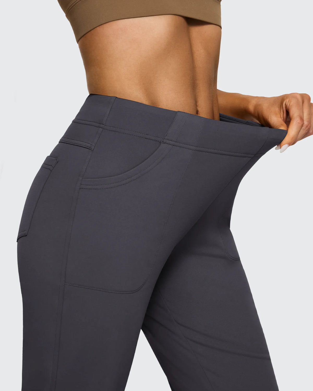 G4Free Activewear - Fleece Lined High-Waist Flare Work Pants -GF23A192AA-S-GF23A167AA-S-GF23A193AA-S-GF23A192AB-M-GF23A167AB-M