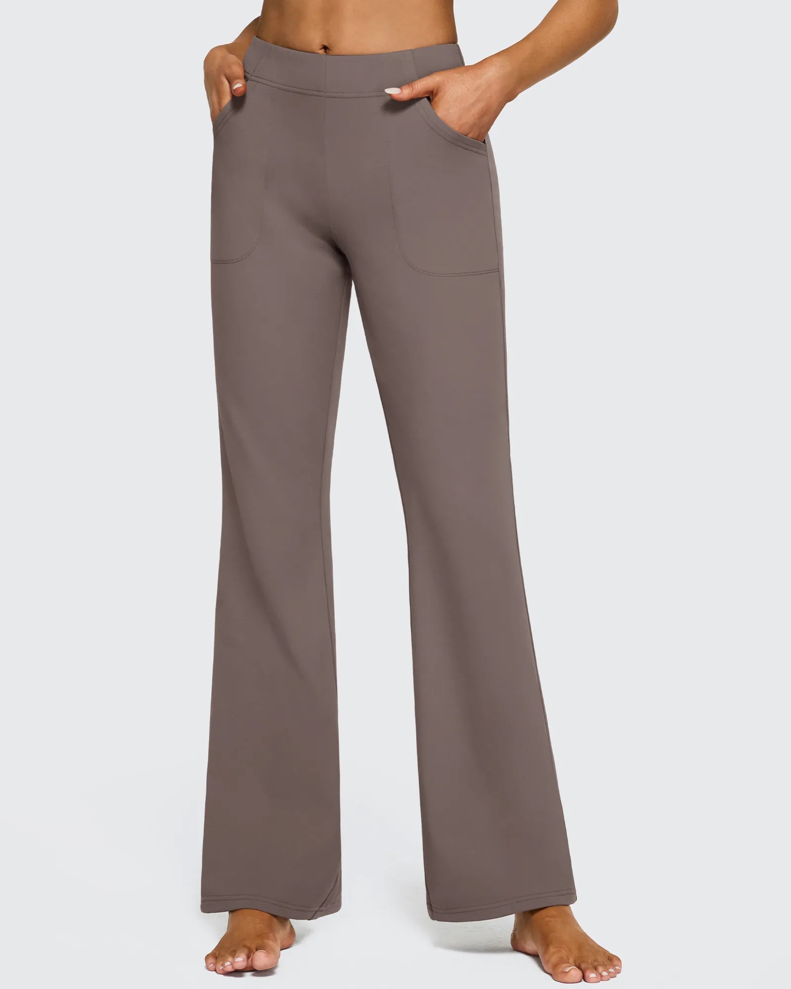 G4Free Activewear - Fleece Lined High-Waist Flare Work Pants -GF23A192AA-S-GF23A167AA-S-GF23A193AA-S-GF23A192AB-M-GF23A167AB-M