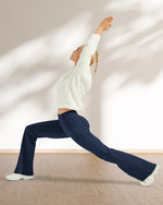 G4Free Activewear - Fleece Lined High-Waist Work Flare Pants -GF23A175AA-S-GF22A097AA-S-GF23A176AA-S-GF23A175AB-M-GF22A097AB-M