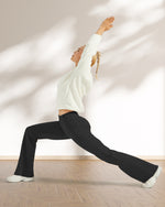 G4Free Activewear - Fleece Lined High-Waist Work Flare Pants -GF23A175AA-S-GF22A097AA-S-GF23A176AA-S-GF23A175AB-M-GF22A097AB-M