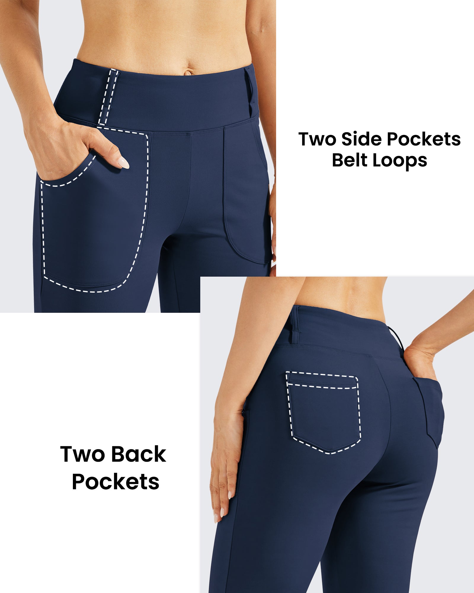 G4Free Activewear - Fleece Lined High-Waist Work Flare Pants -GF23A175AA-S-GF22A097AA-S-GF23A176AA-S-GF23A175AB-M-GF22A097AB-M