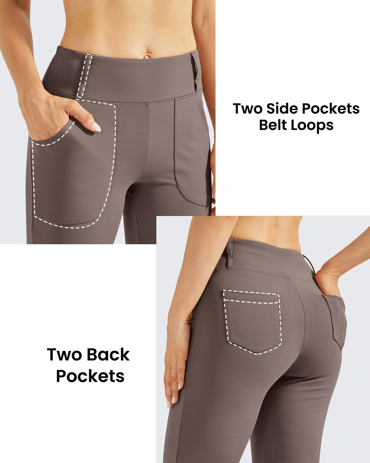 G4Free Activewear - Fleece Lined High-Waist Work Flare Pants -GF23A175AA-S-GF22A097AA-S-GF23A176AA-S-GF23A175AB-M-GF22A097AB-M