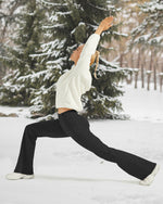 G4Free Activewear - Fleece Lined High-Waist Work Flare Pants -GF23A175AA-S-GF22A097AA-S-GF23A176AA-S-GF23A175AB-M-GF22A097AB-M