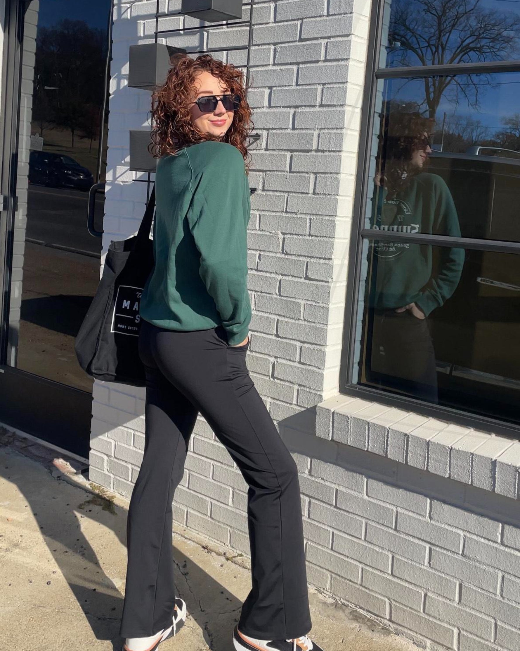 G4Free Activewear - Fleece Lined High-Waist Work Flare Pants -GF23A175AA-S-GF22A097AA-S-GF23A176AA-S-GF23A175AB-M-GF22A097AB-M