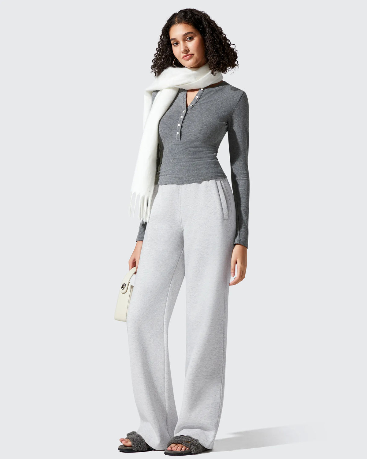 G4Free Activewear - Flurrylux Elastic Waist Cotton Fleece Lined Sweatpants -GF25J653AF-XS-GF25J654AF-XS-GF25J655AF-XS-GF25J653AA-S-GF25J654AA-S