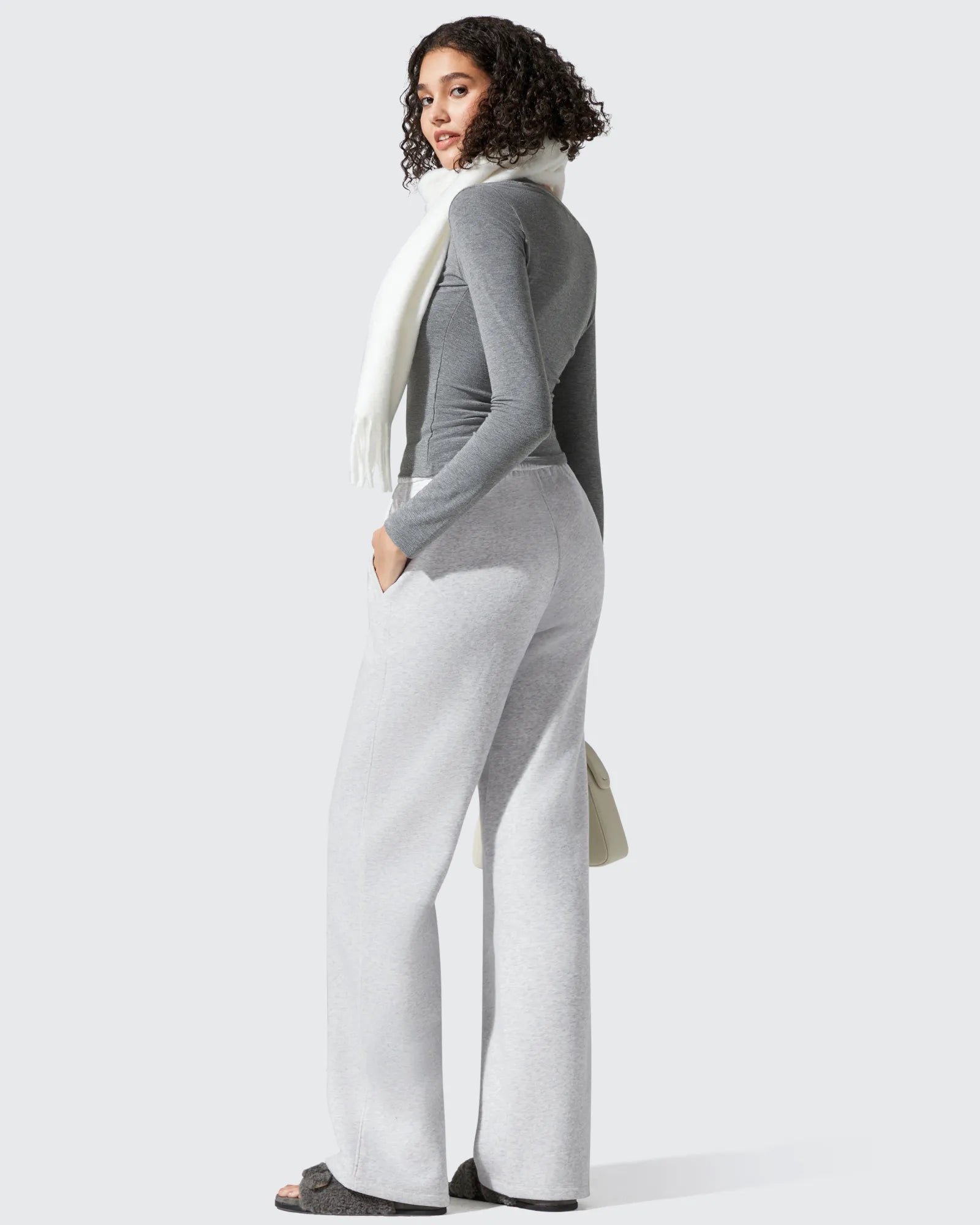 G4Free Activewear - Flurrylux Elastic Waist Cotton Fleece Lined Sweatpants -GF25J653AF-XS-GF25J654AF-XS-GF25J655AF-XS-GF25J653AA-S-GF25J654AA-S