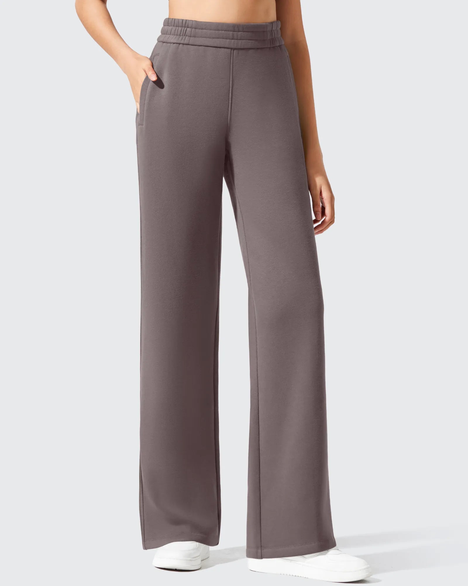 G4Free Activewear - Flurrylux Elastic Waist Cotton Fleece Lined Sweatpants -GF25J653AF-XS-GF25J654AF-XS-GF25J655AF-XS-GF25J653AA-S-GF25J654AA-S