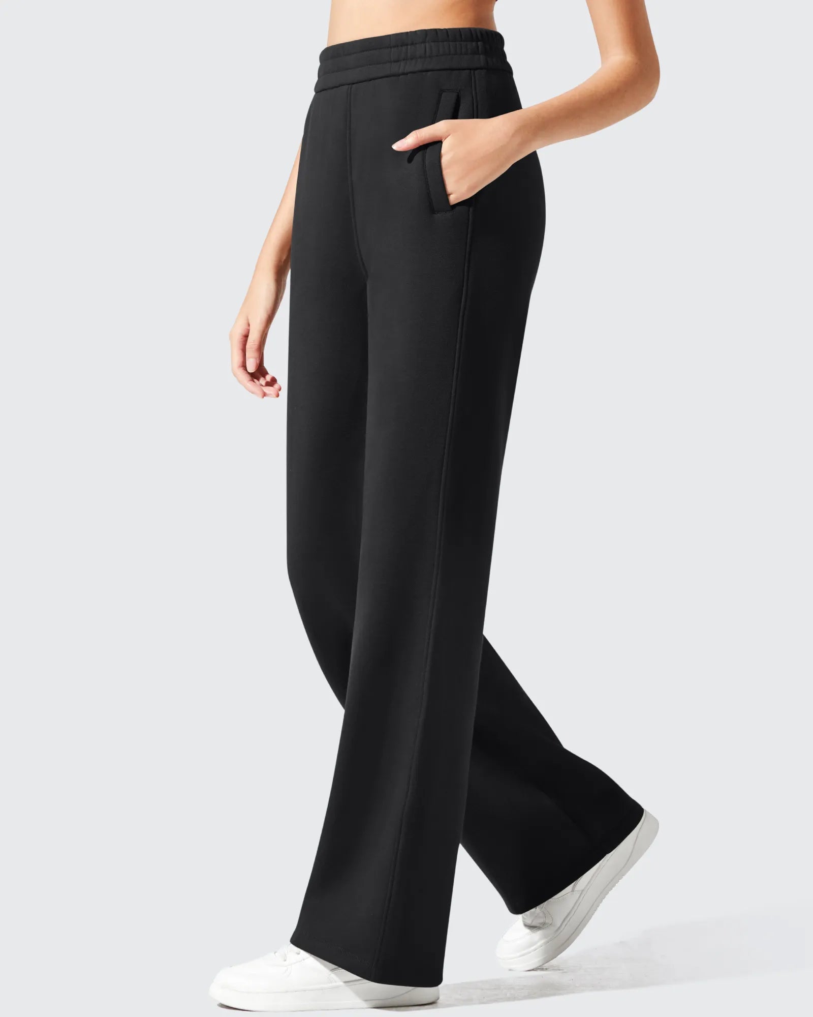 G4Free Activewear - Flurrylux Elastic Waist Cotton Fleece Lined Sweatpants -GF25J653AF-XS-GF25J654AF-XS-GF25J655AF-XS-GF25J653AA-S-GF25J654AA-S