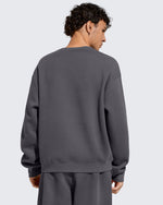 G4Free Activewear - Flurrylux Men's Cotton Fleece Lined Crewneck Pullover -GF25FM680AF-XS-GF25FM680AA-S-GF25FM680AB-M-GF25FM680AC-L-GF25FM680AD-XL