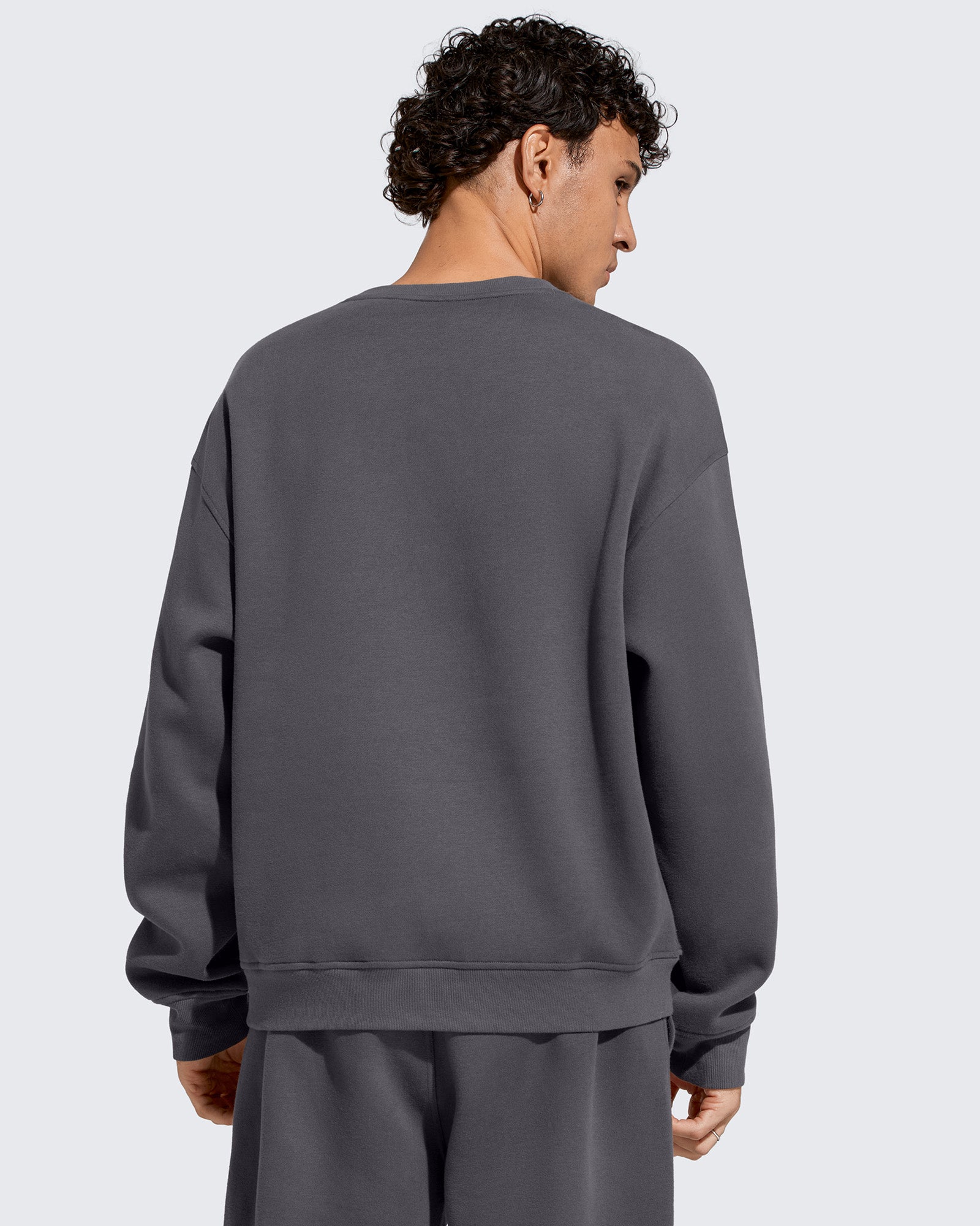 G4Free Activewear - Flurrylux Men's Cotton Fleece Lined Crewneck Pullover -GF25FM680AF-XS-GF25FM680AA-S-GF25FM680AB-M-GF25FM680AC-L-GF25FM680AD-XL