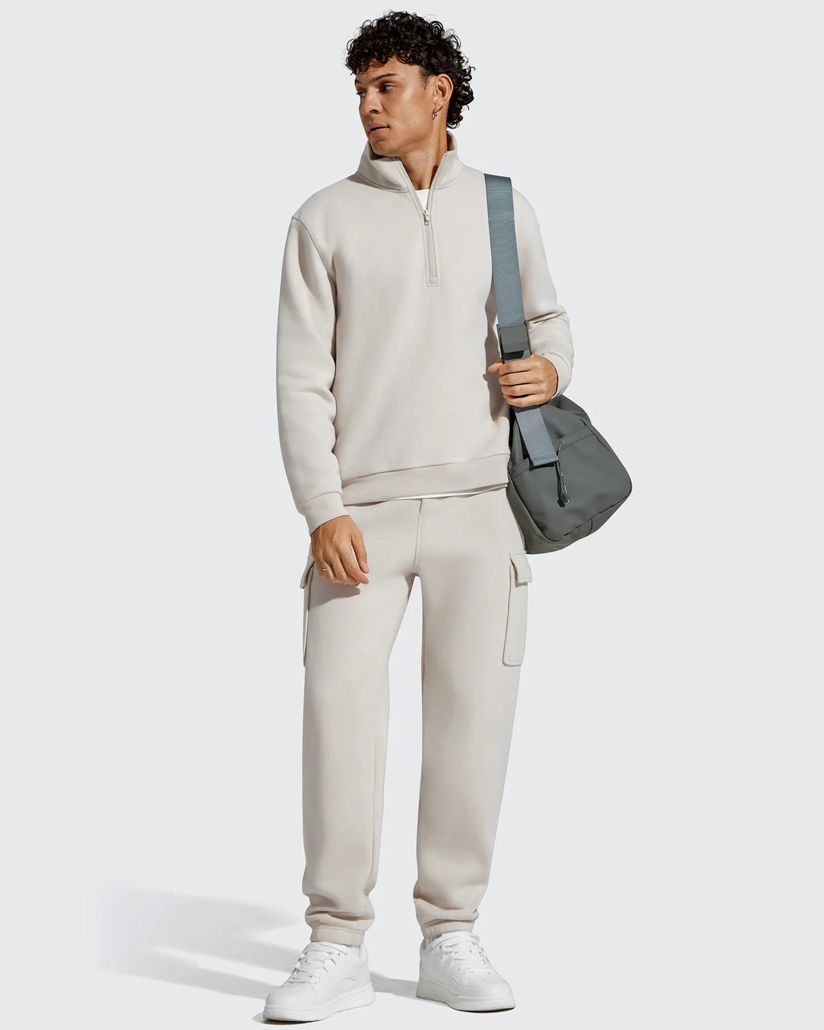 G4Free Activewear - Flurrylux Men's Cotton Fleece-Lined  Drawstring Cargo Pants -GF25DM689BA-S-GF25DM690BA-S-GF25DM689BB-M-GF25DM690BB-M-GF25DM689BC-L