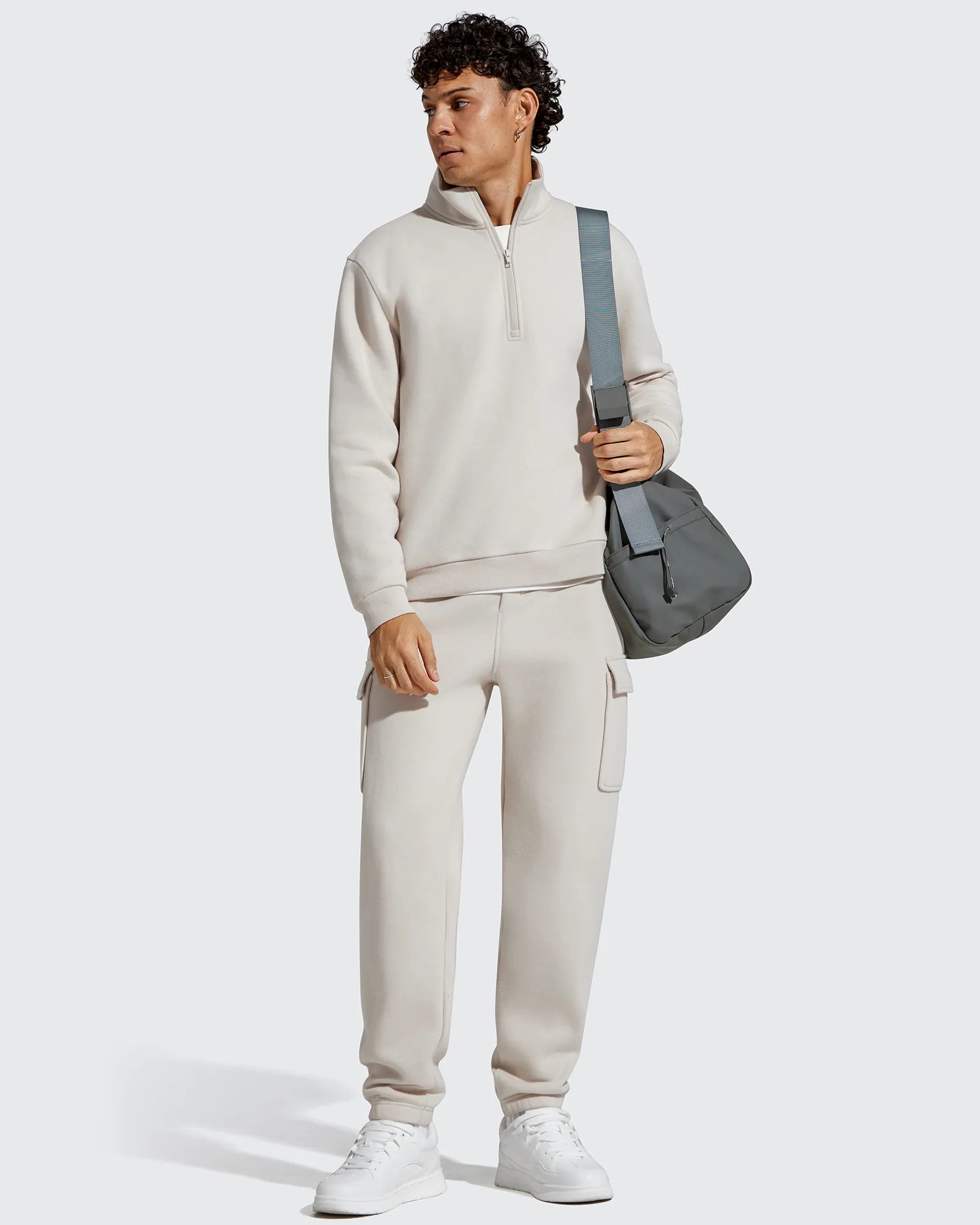 G4Free Activewear - Flurrylux Men's Cotton Fleece-Lined  Drawstring Cargo Pants -GF25DM689BA-S-GF25DM690BA-S-GF25DM689BB-M-GF25DM690BB-M-GF25DM689BC-L