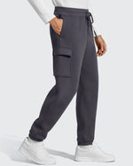 G4Free Activewear - Flurrylux Men's Cotton Fleece-Lined  Drawstring Cargo Pants -GF25DM689BA-S-GF25DM690BA-S-GF25DM689BB-M-GF25DM690BB-M-GF25DM689BC-L