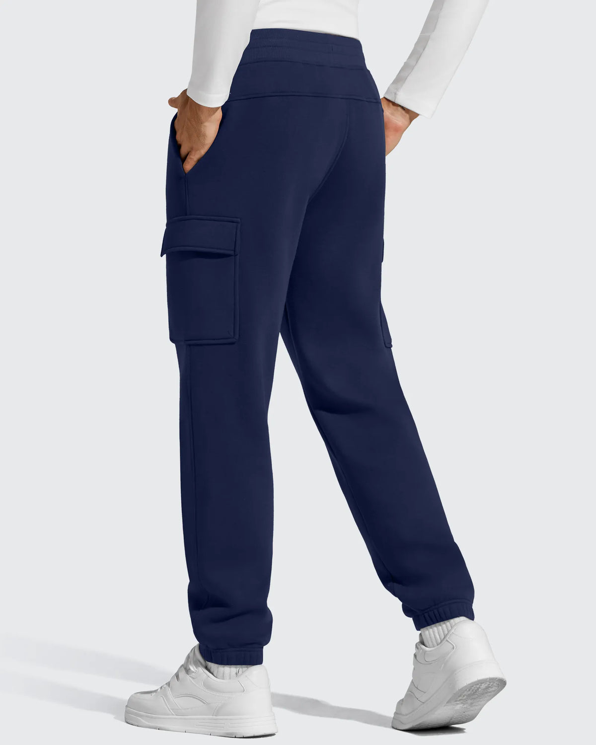 G4Free Activewear - Flurrylux Men's Cotton Fleece-Lined  Drawstring Cargo Pants -GF25DM689BA-S-GF25DM690BA-S-GF25DM689BB-M-GF25DM690BB-M-GF25DM689BC-L